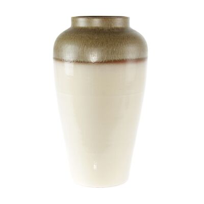 Girona ceramic floor vase, Ø 27 x 50 cm, cream, 815935