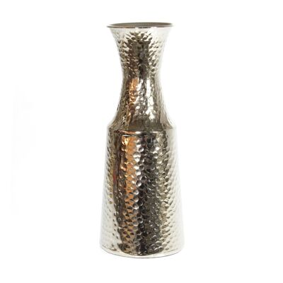 Aluminum bottle vase, Ø 15 x 38 cm, silver, 817281