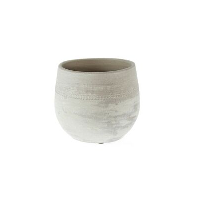 Keramik-Übertopf Alicante, Ø 16 x 14 cm, braun, 815584