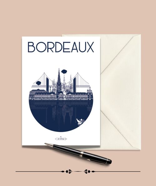 Carte Postale BORDEAUX La Ville  - 15x21cm