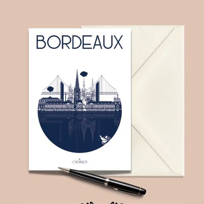 BORDEAUX Die Stadtpostkarte – 15x21cm