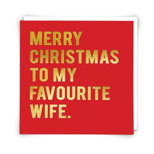 Christmas Wife Greetings Card
