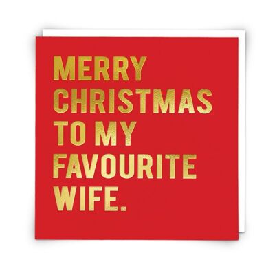 Christmas Wife Greetings Card