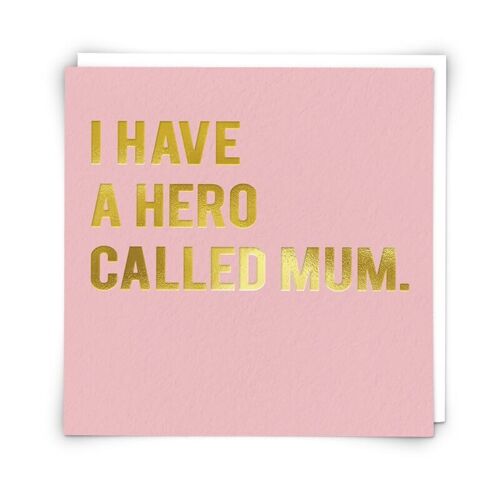 Hero mum Greetings Card