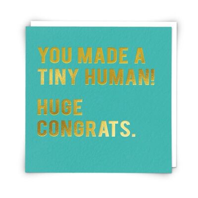 Tiny Human Greetings Card