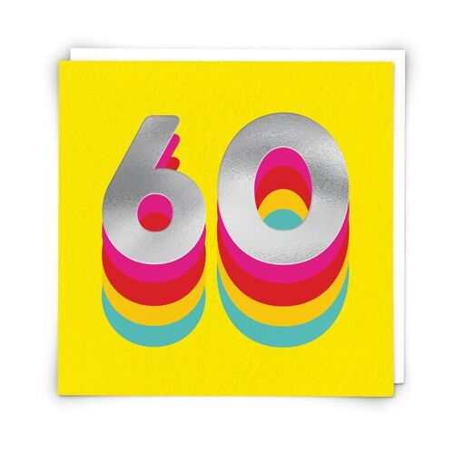 Rainbow 60 Greetings Card