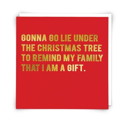 Lie Under Greetings Card