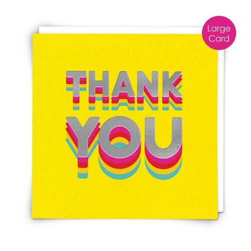 Thank You Large Greetings Card