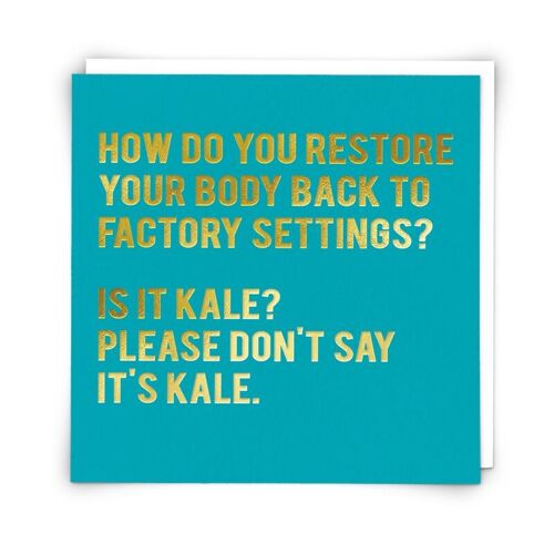 Kale Greetings Card
