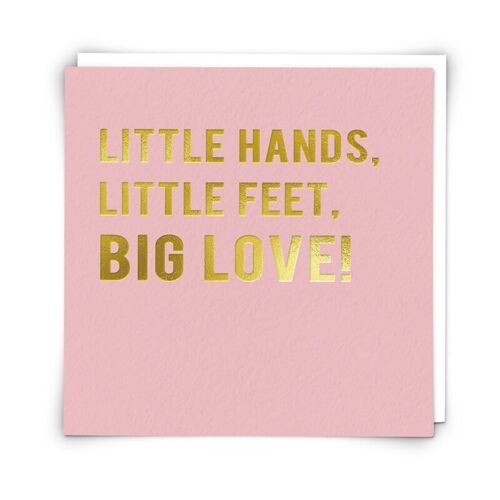 Hands Pink Greetings Card