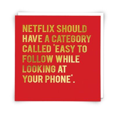 Netflix-Grußkarte