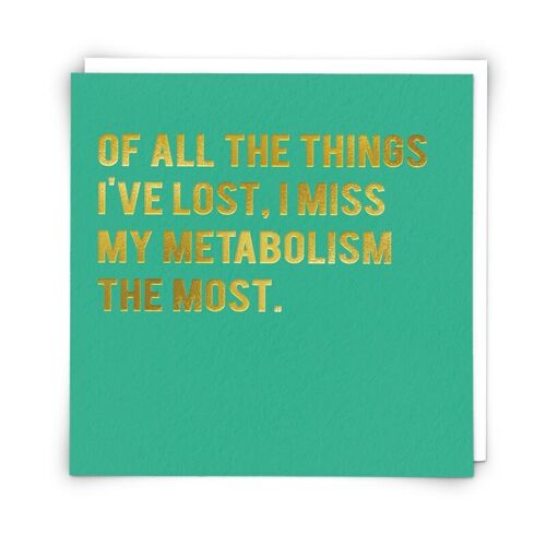 Metabolism Greetings Card