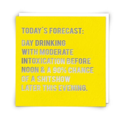 Grußkarte zum Trinken am Tag