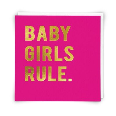 Mädchen-Regel-Grußkarte