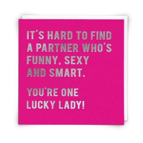 Lucky Lady Greetings Card