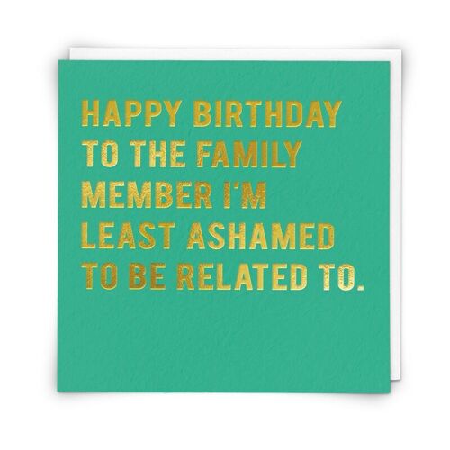 Ashamed Greetings Card