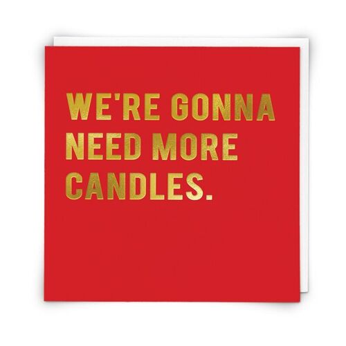 More Candles Greetings Card