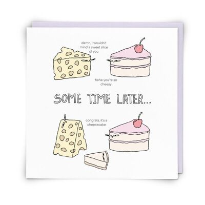Cheesecake Greetings Card