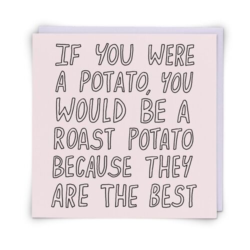Roast Potato Greetings Card