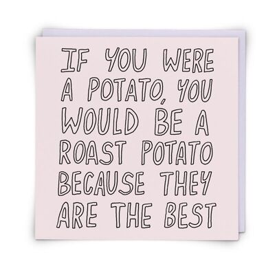 Roast Potato Greetings Card