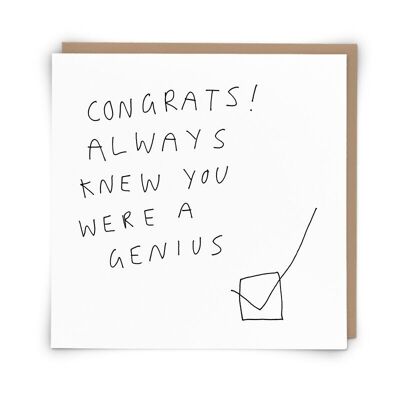 Genius Greetings Card
