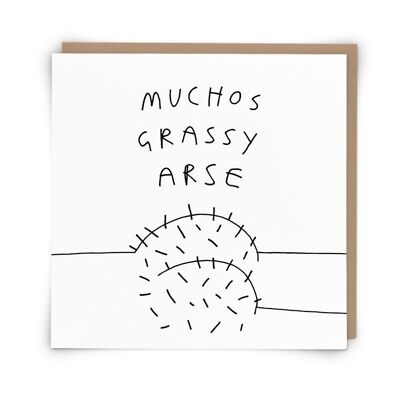 Grassy Arse Greetings Card
