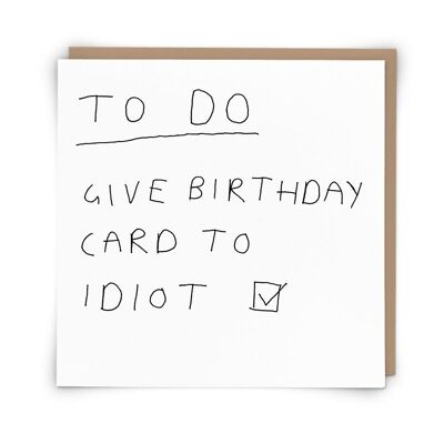 To Do Greetings Card