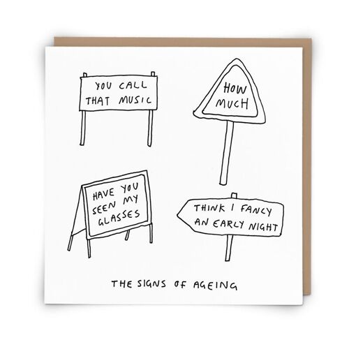 Signs Greetings Card