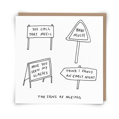 Signs Greetings Card