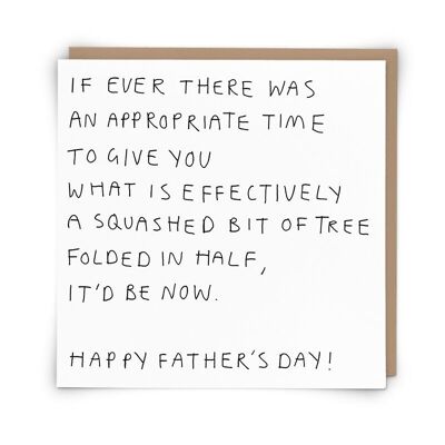 Squashed (Father's Day) Greetings Card
