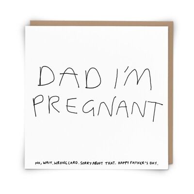 Pregnant (Father's Day) Greetings Card