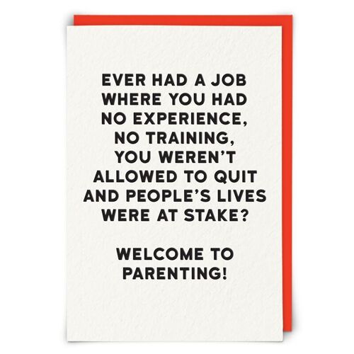 A Job Greetings Card