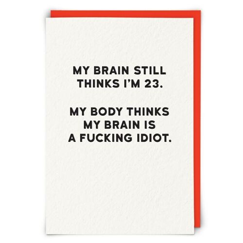 My Brain Greetings Card