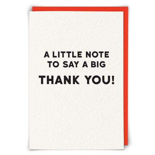 Big Thank You Greetings Card