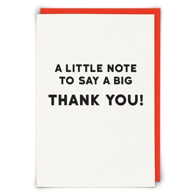 Big Thank You Greetings Card