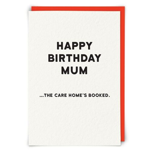 Care Home Mum Greetings Card