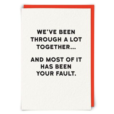 Fault Greetings Card