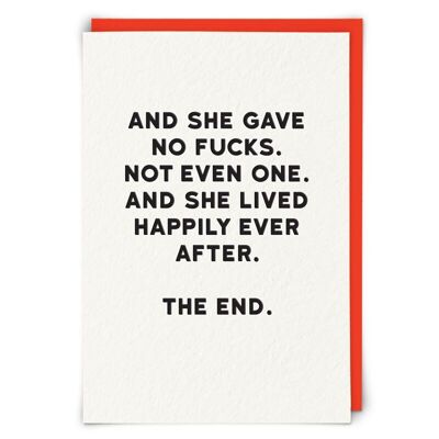 The End Greetings Card