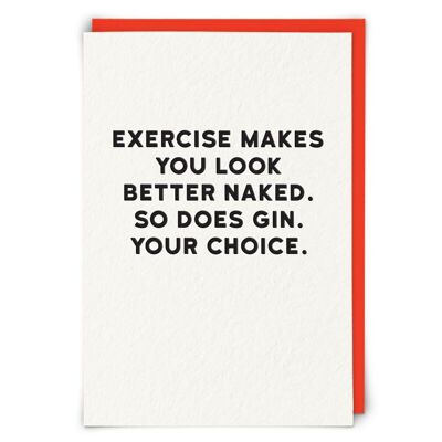 Exercise Greetings Card