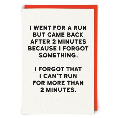 Run Greetings Card