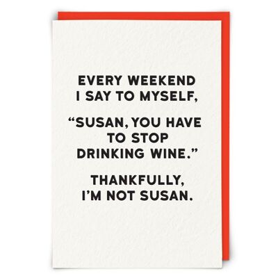 Susan-Grußkarte