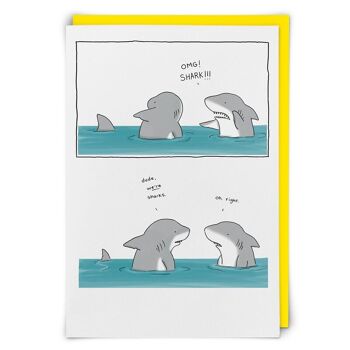 Carte de vœux OMG Shark