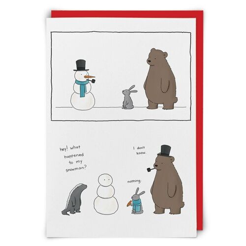 Snowman Greetings Card