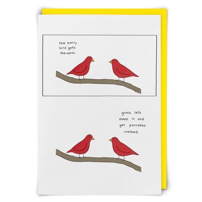Early Bird Greetings Card