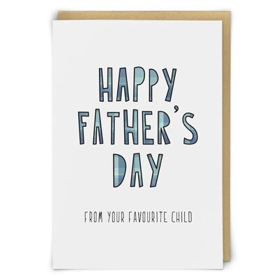 Father's Day Favourite Greetings Card
