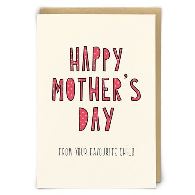 Mother's Day Favourite Greetings Card