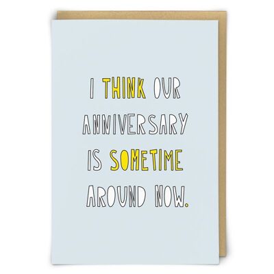 Anniversary Greetings Card