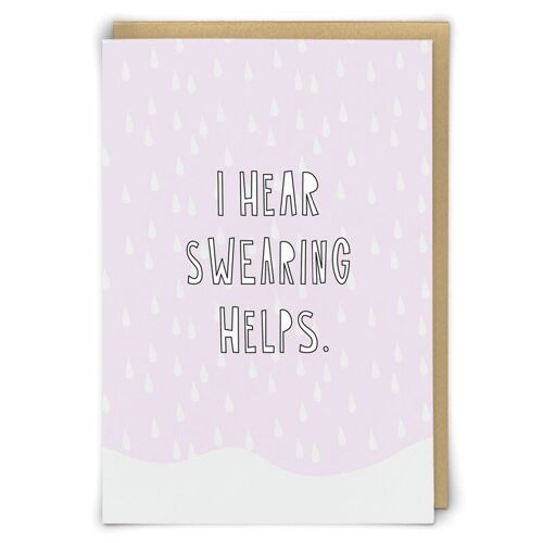 Swearing Greetings Card