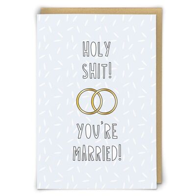 Estás casado tarjeta de felicitación