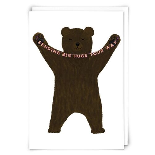 Big Hugs Greetings Card